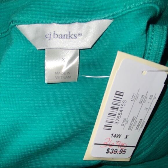 Christopher & Banks Sleeveless Green Button Top - Picture 4 of 5